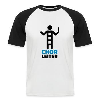 coro - Camiseta béisbol manga corta hombre - blanca/negro - delante - Nik (191cm)