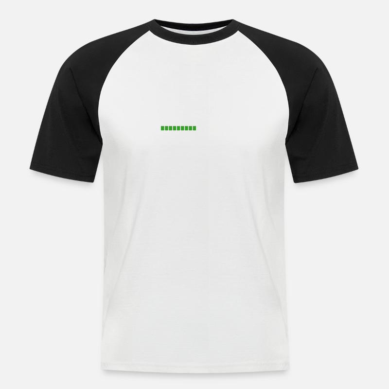 loading ... please wait (2c) - Männer Baseball-T-Shirt - Weiß/Schwarz