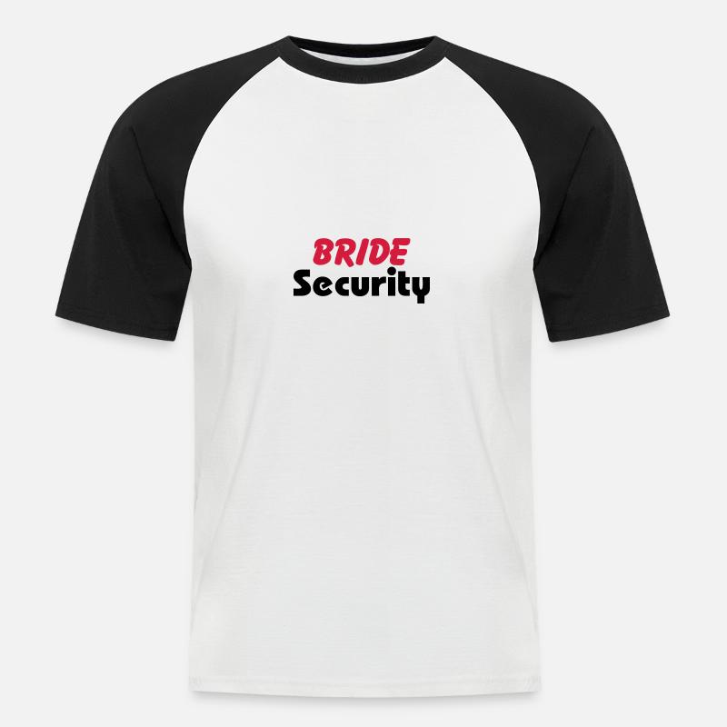 Bride Security - Men's Baseball T-Shirt - white/black