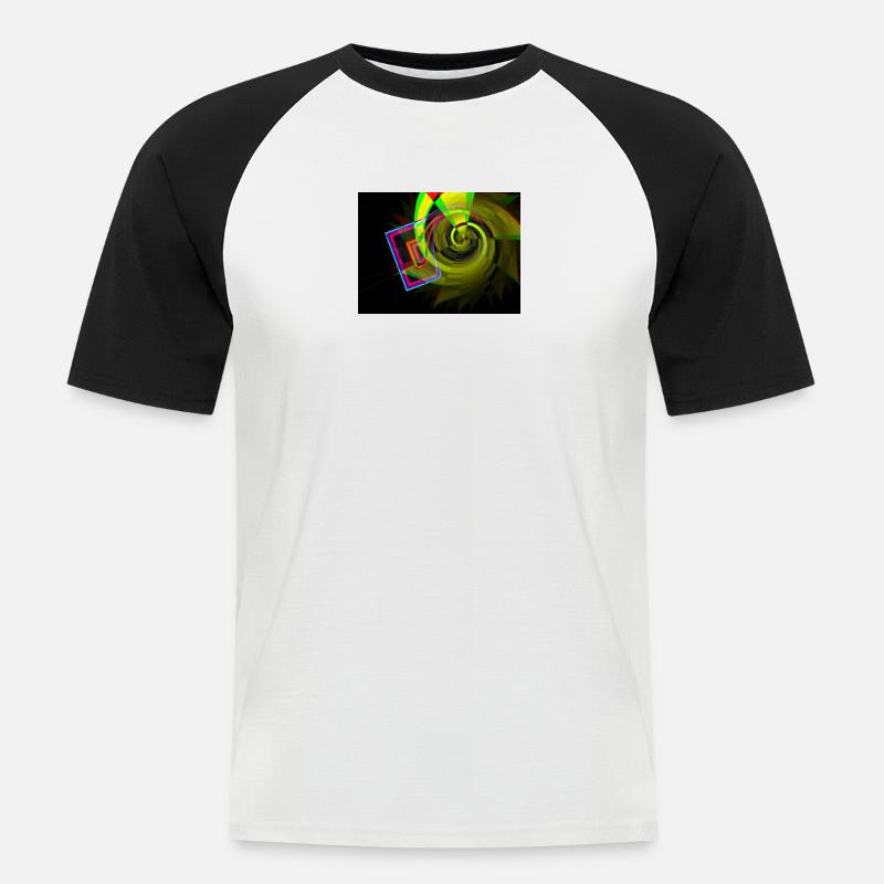 Lateralus - Männer Baseball-T-Shirt - Weiß/Schwarz