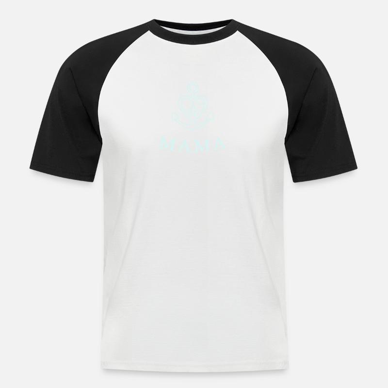 Glaube Liebe Hoffnung (1c) - Männer Baseball-T-Shirt - Weiß/Schwarz