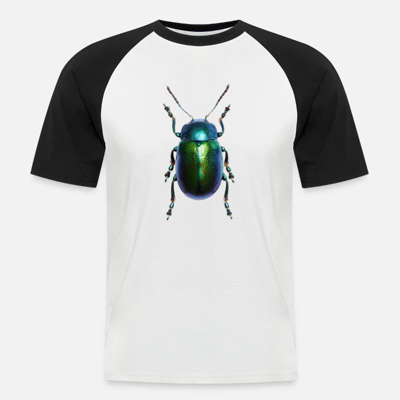 Schild-Programmfehler - Männer Baseball-T-Shirt - Weiß/Schwarz
