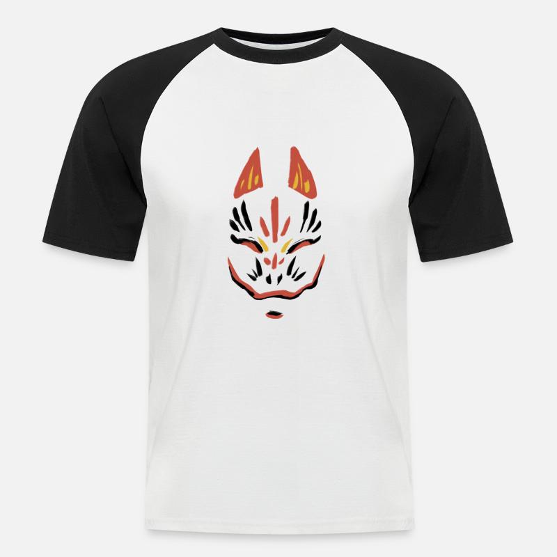 maschera - Maglia da baseball a manica corta da uomo - bianco/nero