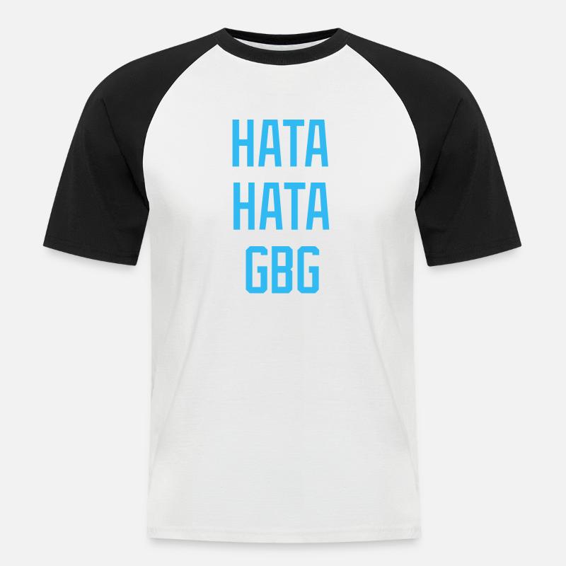 Hate Hate Hate Hate GBG - Men's Baseball T-Shirt - white/black