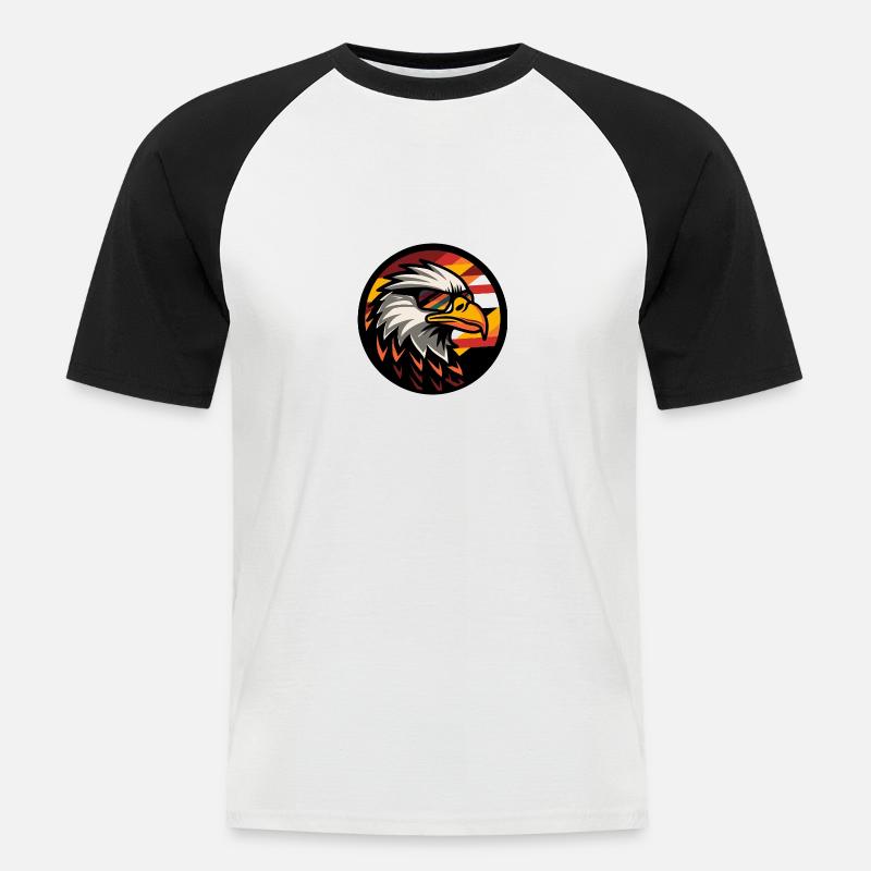 Eagle Comic Cool Summer - Men's Baseball T-Shirt - white/black