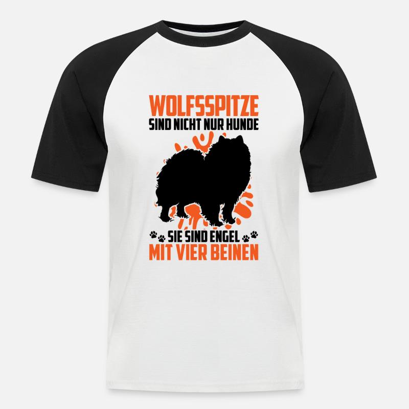 Wolfsspitz Got a German Wolfsspitz - Men's Baseball T-Shirt - white/black