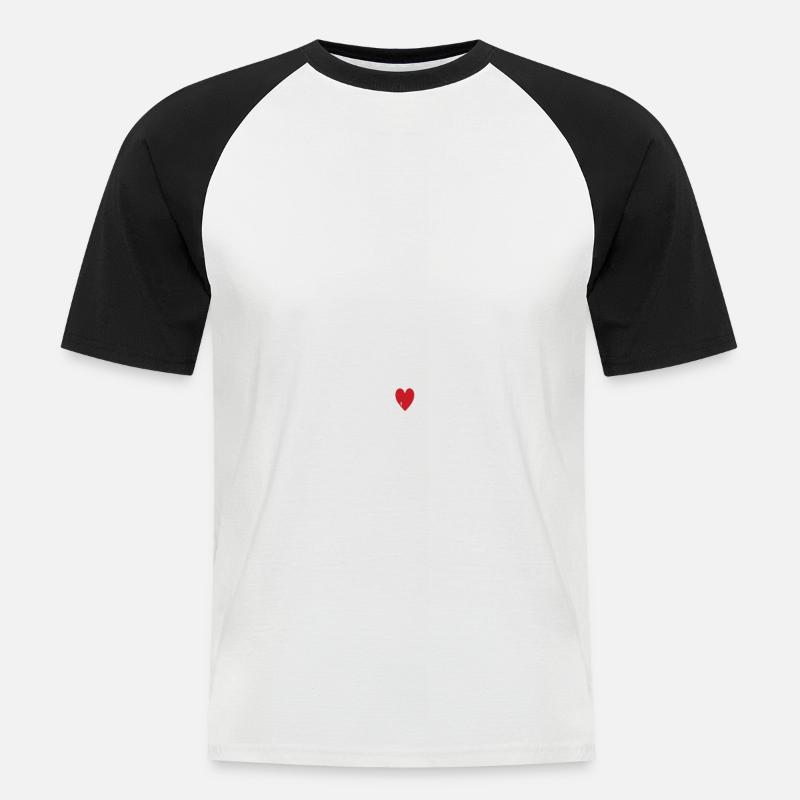 DADDY BEAR - Männer Baseball-T-Shirt - Weiß/Schwarz