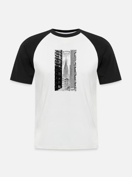 gotta chrysis? - Männer Baseball-T-Shirt - Weiß/Schwarz