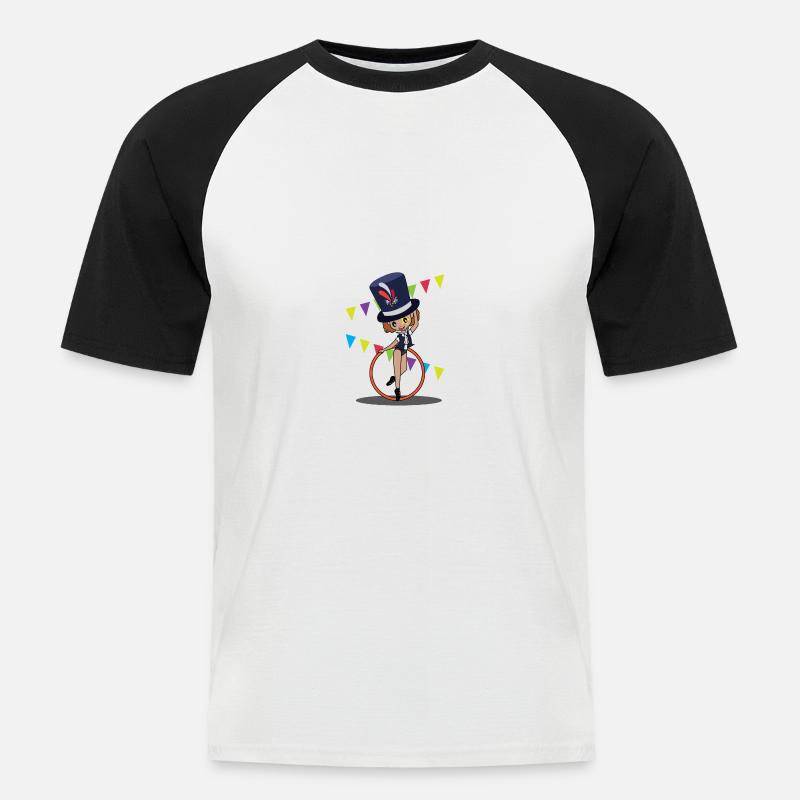 Ein Zauberer Zauberer Geschenk - Männer Baseball-T-Shirt - Weiß/Schwarz