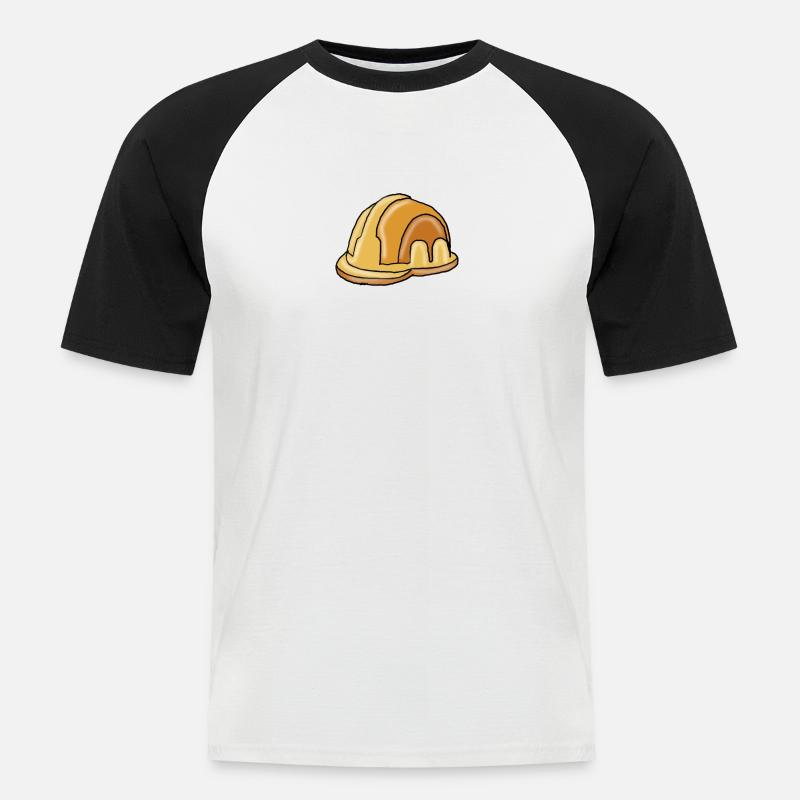309BD5BE 93B1 4264 89B4 6FBFD2E4AAD2 - Männer Baseball-T-Shirt - Weiß/Schwarz