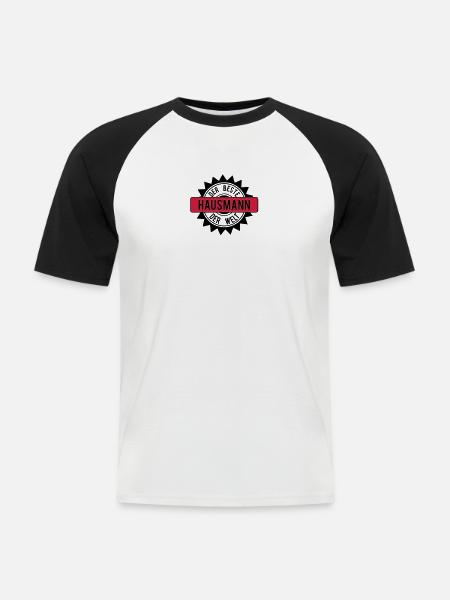 the best hausmann 2c - Men's Baseball T-Shirt - white/black