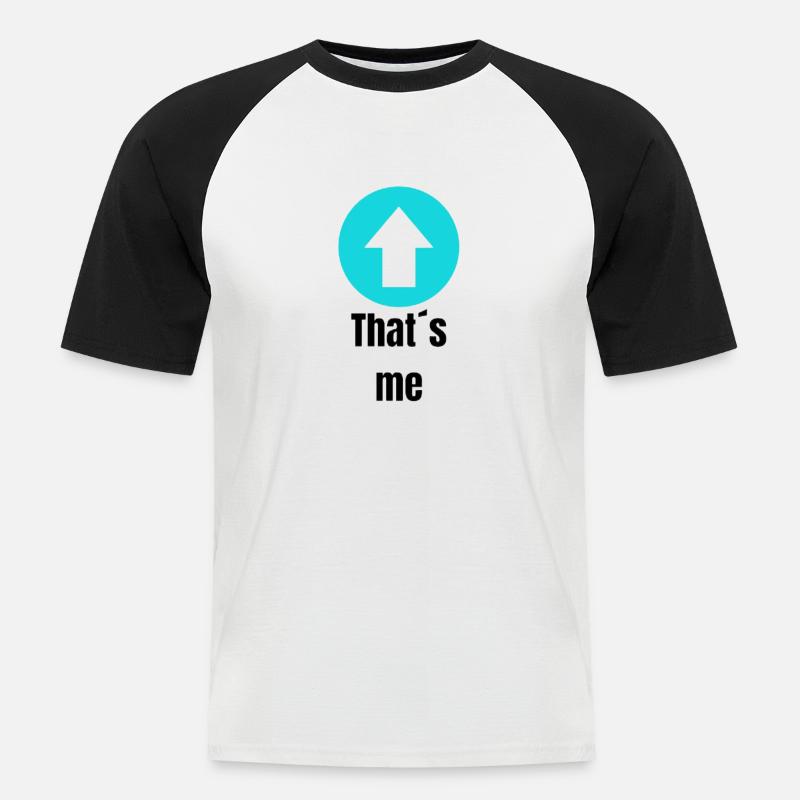 das bin Ich transformed - Männer Baseball-T-Shirt - Weiß/Schwarz
