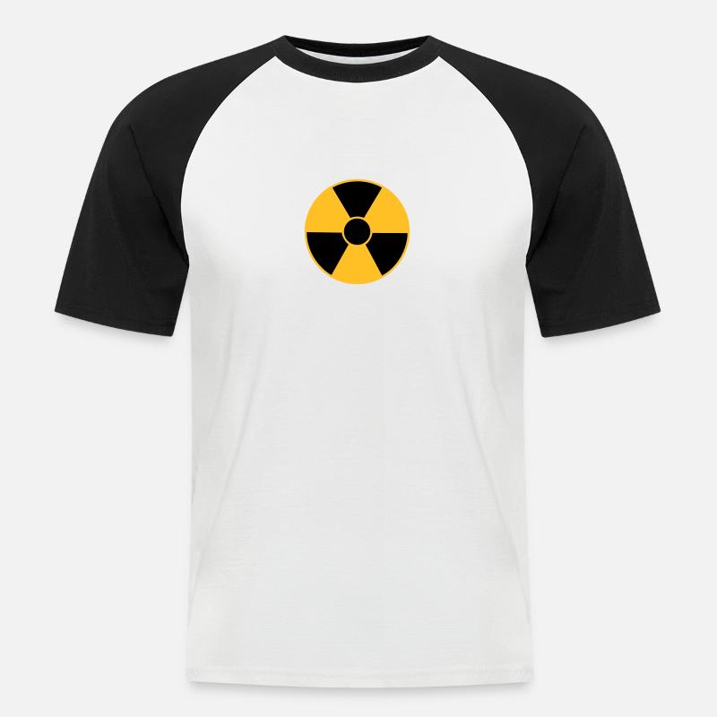 Radio Active 2 - Men's Baseball T-Shirt - white/black