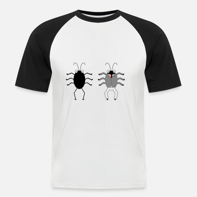 Bug Feature - Computer Scientist Programmer - Men's Baseball T-Shirt - white/black