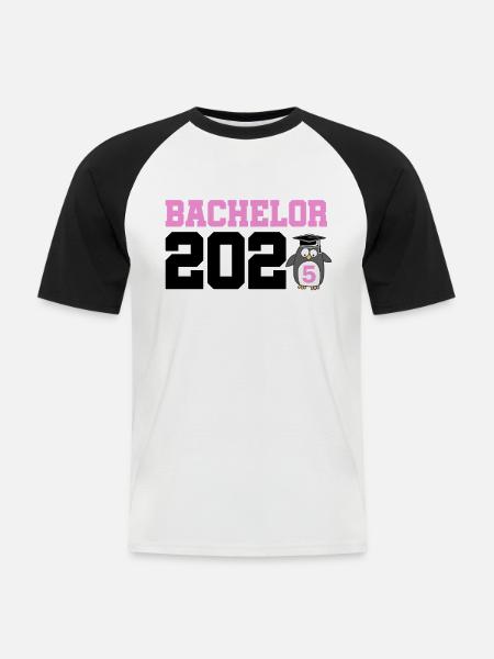 Bachelor 2025 Graduation Graduation - Men's Baseball T-Shirt - white/black