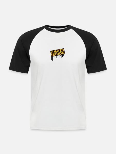 limited_edition_graffiti - Men's Baseball T-Shirt - white/black