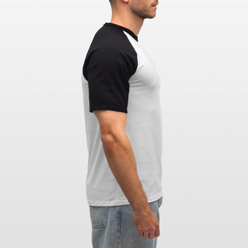 Snake Python grey Men's Baseball T-Shirt