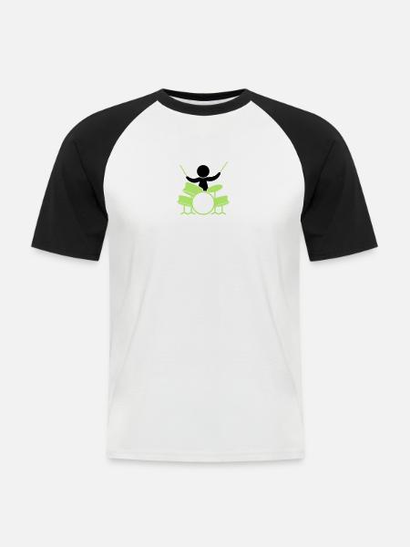 Rockstar (2c)++2013 - Men's Baseball T-Shirt - white/black