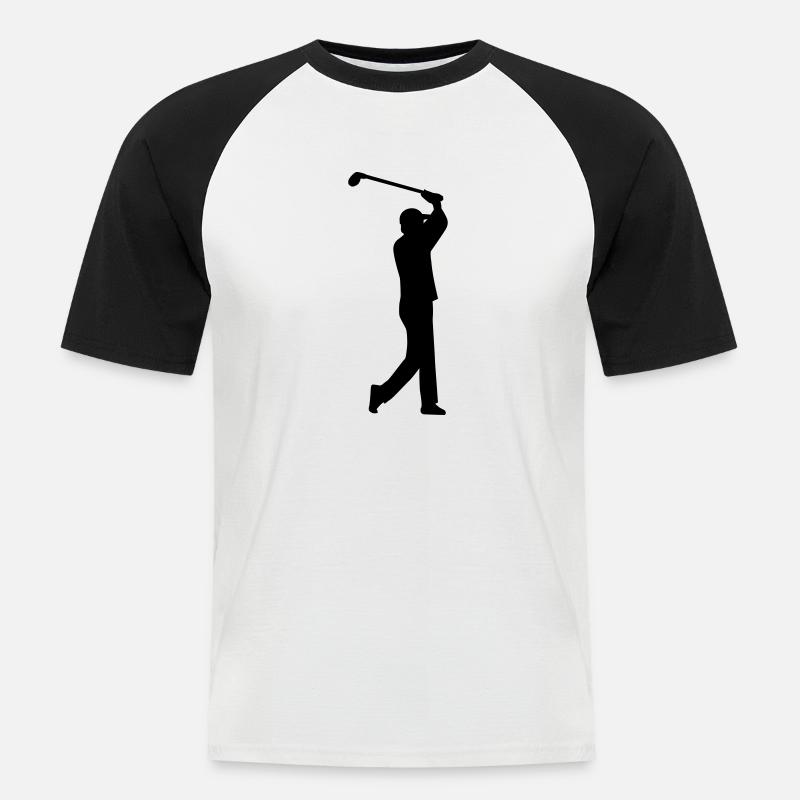 Golf - Men's Baseball T-Shirt - white/black