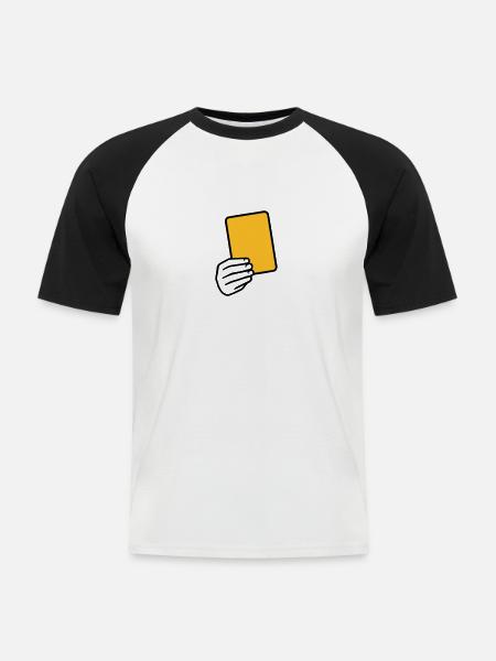Referee - Men's Baseball T-Shirt - white/black