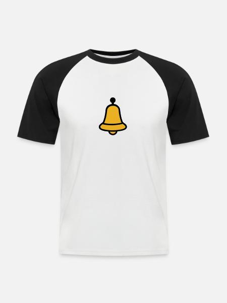 Bell - Men's Baseball T-Shirt - white/black