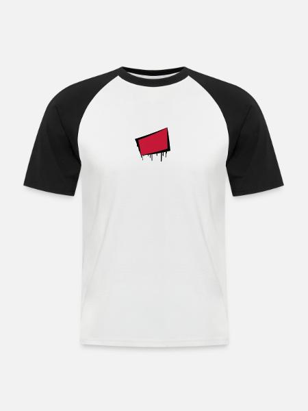 Frame - Men's Baseball T-Shirt - white/black