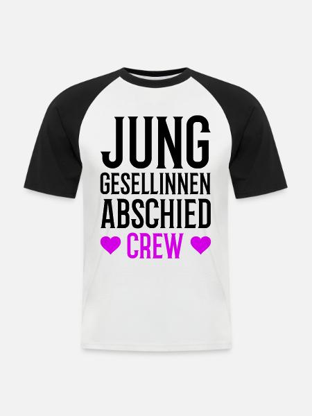 Hen Party Crew - Men's Baseball T-Shirt - white/black