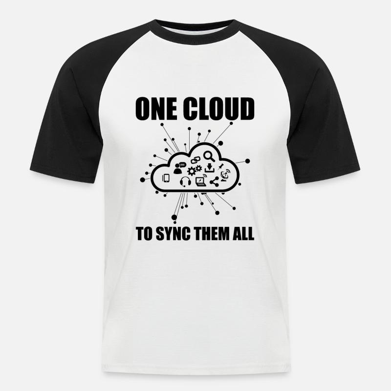 Cloud Administrator Cloud Devops - Men's Baseball T-Shirt - white/black