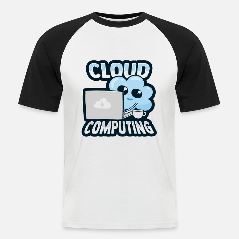 Cloud Administrator Cloud Devops - Men's Baseball T-Shirt - white/black