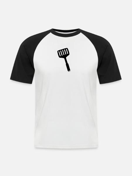 Cook - Men's Baseball T-Shirt - white/black