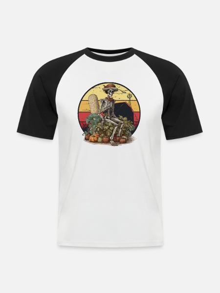 Gärtnerin Gartenpflanzen lustiges Gärtner - Männer Baseball-T-Shirt - Weiß/Schwarz
