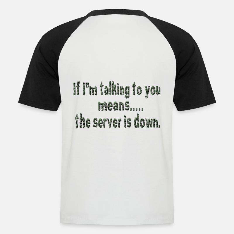 Hacking hacker hacker computer cybersecurity - Men's Baseball T-Shirt - white/black