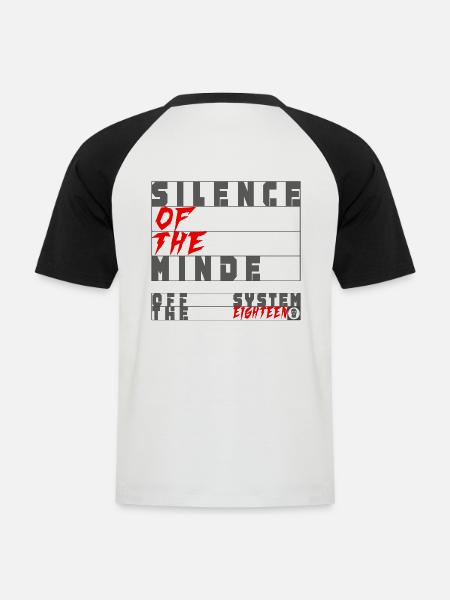 t-shirt summer - T-shirt baseball manches courtes Homme - blanc/noir