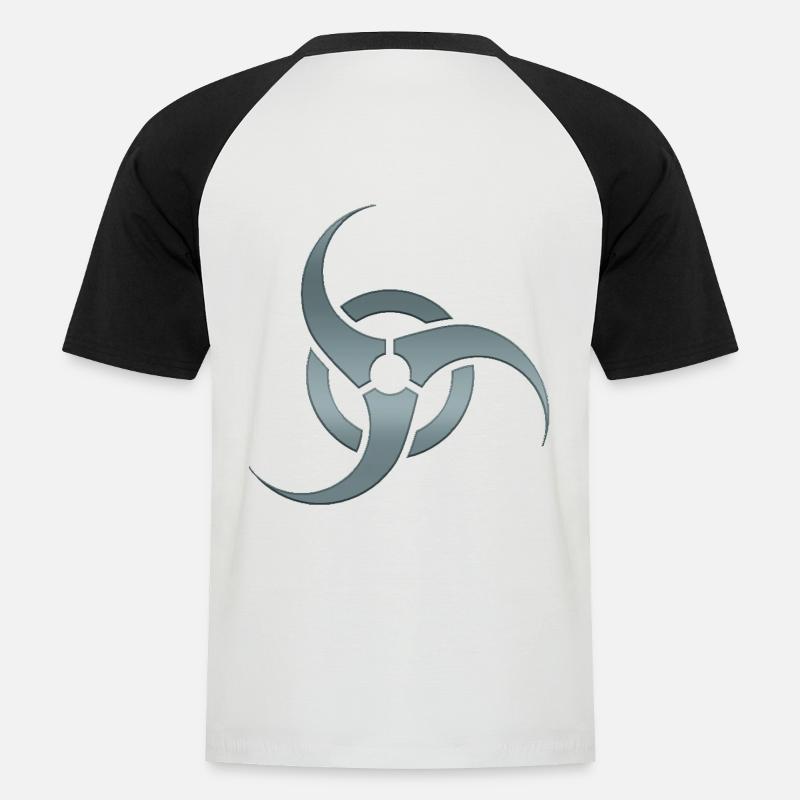 Hacking hacker hacker computer cybersecurity - Men's Baseball T-Shirt - white/black