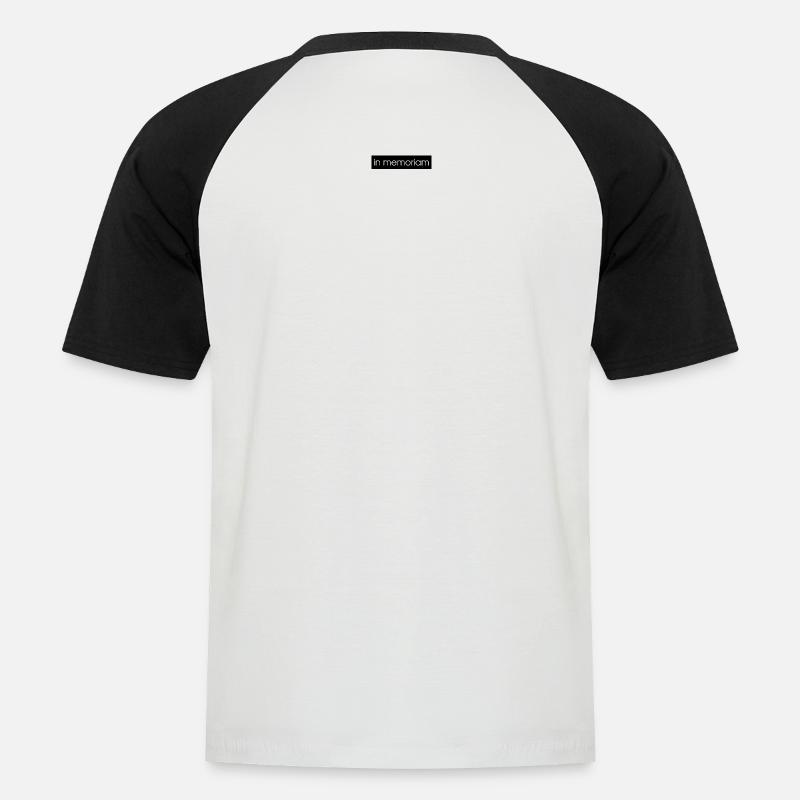 inmemoriam_logga_sv - Kortärmad basebolltröja herr - vit/svart