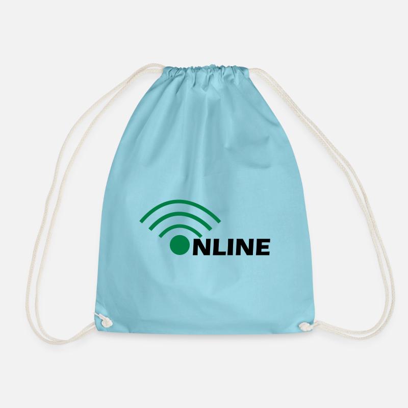 Online - Turnbeutel - Aqua