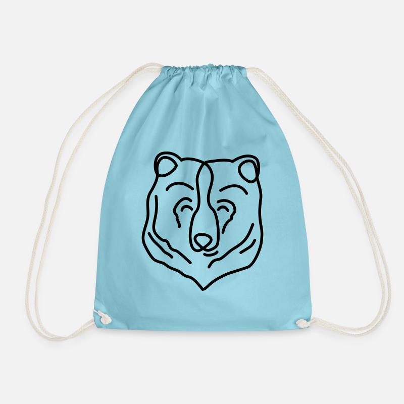 Bär // Bear - Turnbeutel - Aqua
