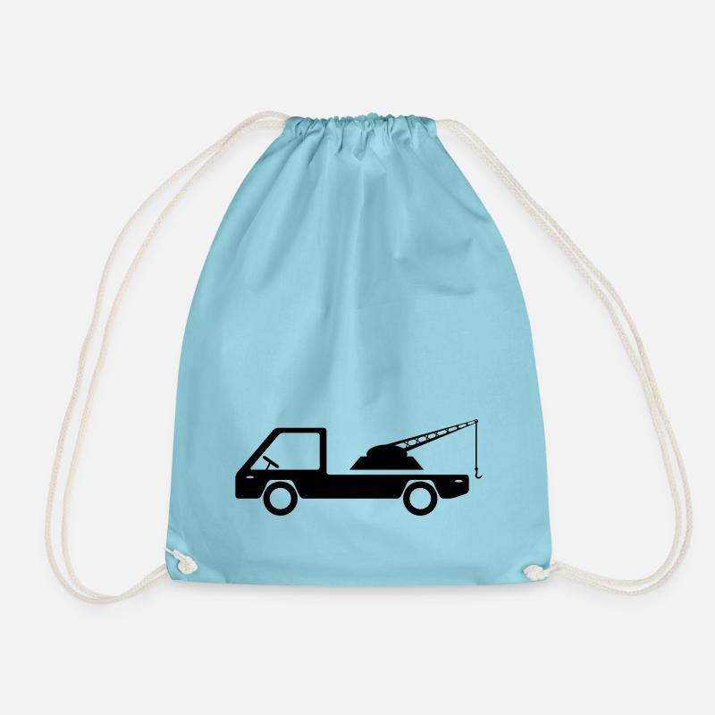 Abschleppwagen Grafik - Turnbeutel - Aqua