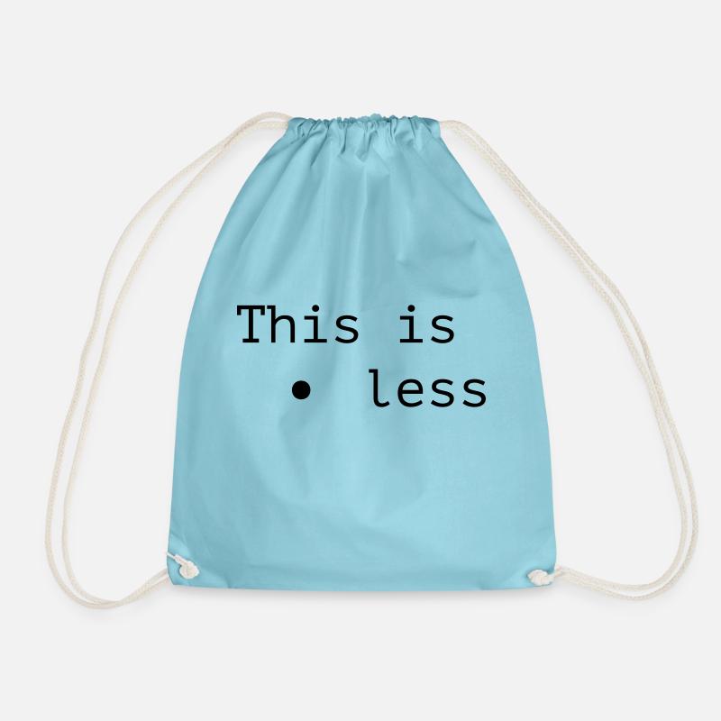 This is pointless - Drawstring Bag - aqua