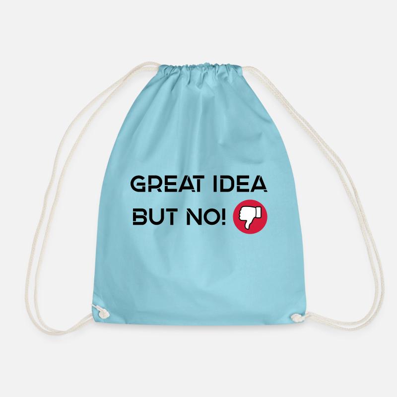 Great Idea but No - Turnbeutel - Aqua