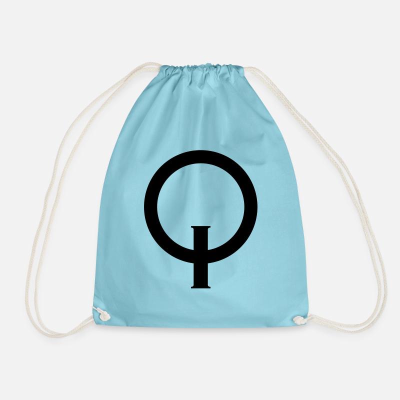 Optimist, Symbol, Opti, Segeln, Segelboot, Boot - Turnbeutel - Aqua