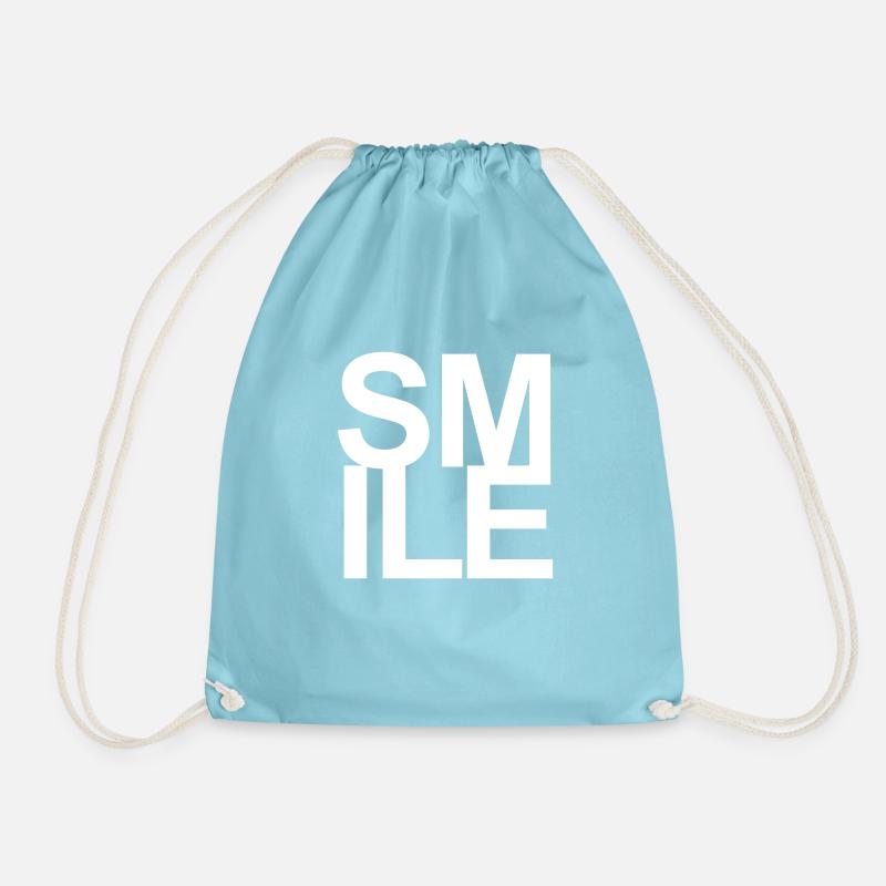 SMILE - Turnbeutel - Aqua