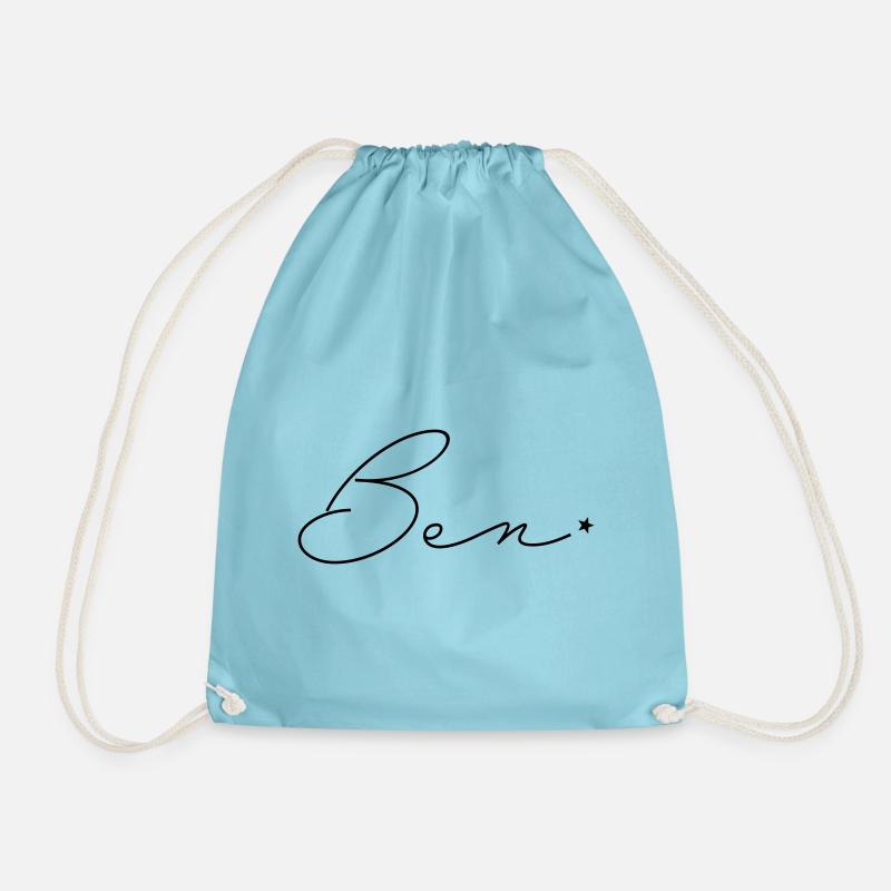 Name Ben - Turnbeutel - Aqua