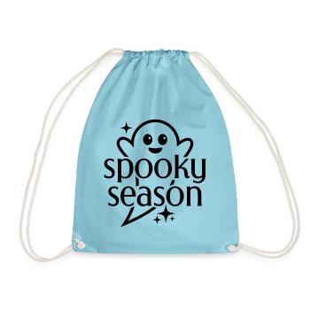 Spooky Season Geist - Turnbeutel - Aqua - Vorne