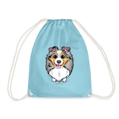 Sheltie Dog Cute 2 - Drawstring Bag