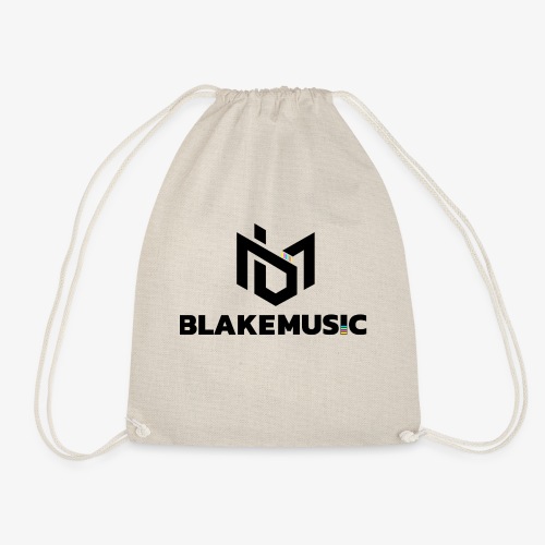 blAkeMusic Logo Black - Drawstring Bag