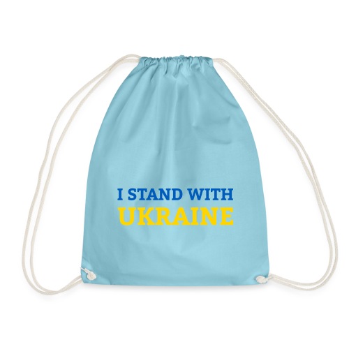 I stand with Ukraine Support & Solidarität - Turnbeutel