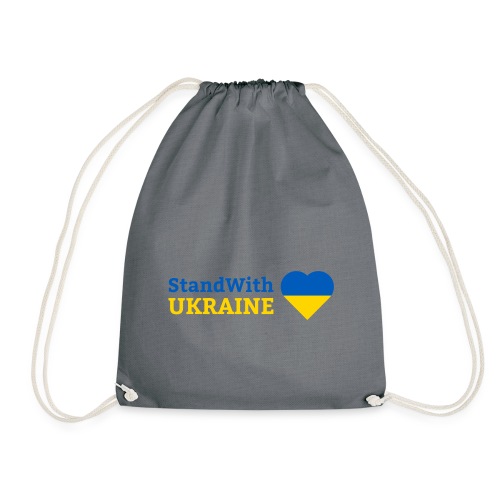 Stand with Ukraine mit Herz Support & Solidarität - Turnbeutel