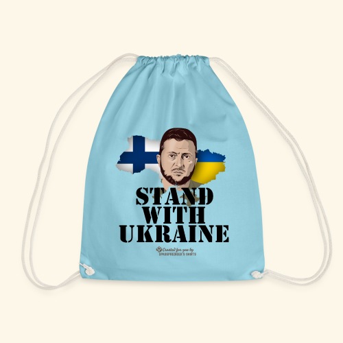 Ukraine Finnland Unterstützer T-Shirt - Turnbeutel