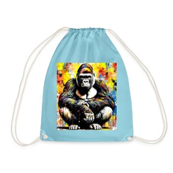 Gorilla - Turnbeutel - Aqua - Vorne